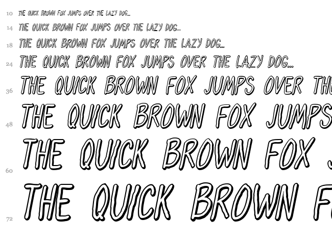 Oh Maria font waterfall